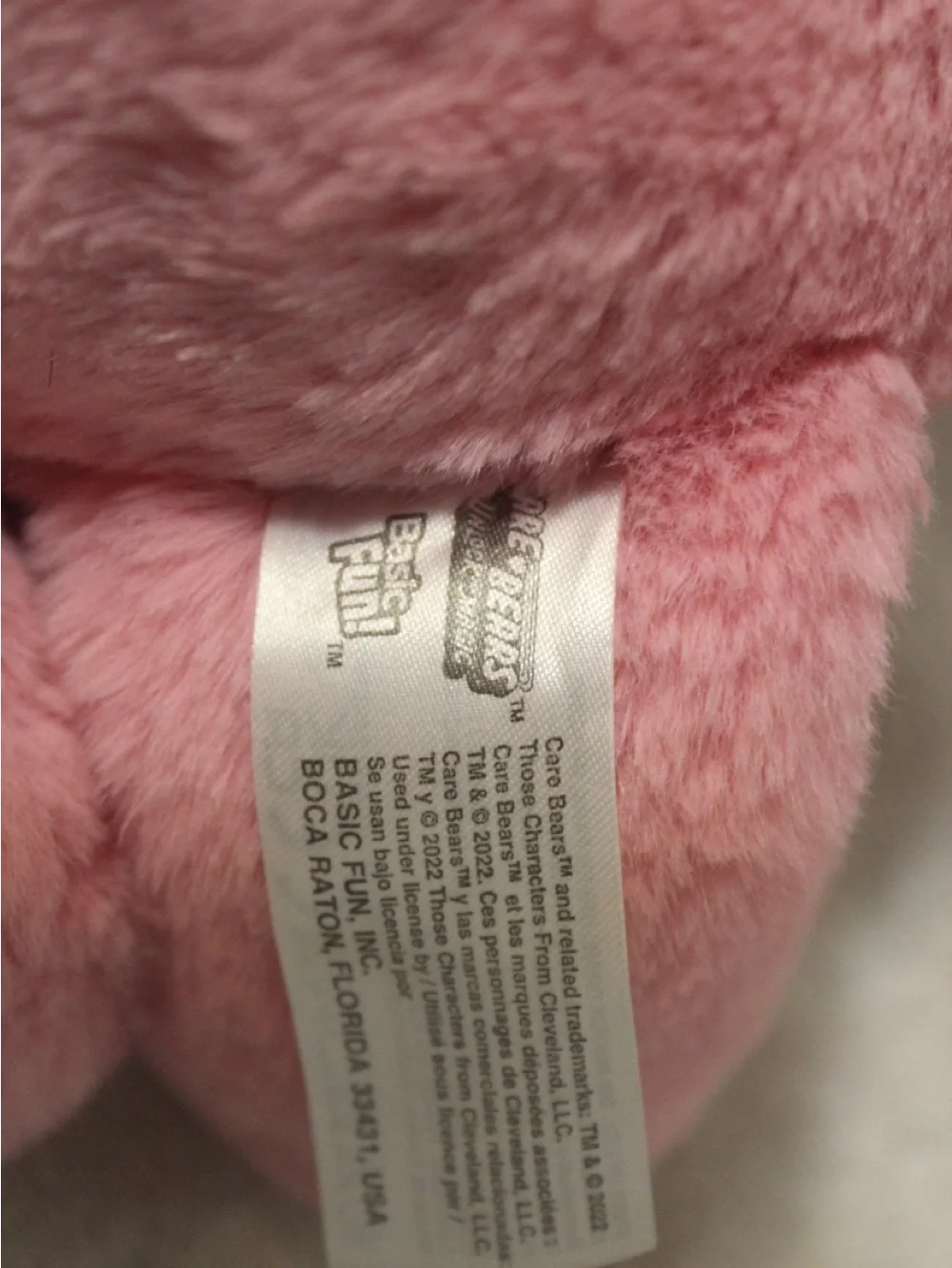 2022 Care Bear True Heat Bear Pink Stuffed Animals Cuddle Plush Doll 13